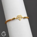 دستبند طلا مارشال طرح الماس