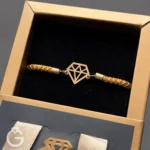 دستبند طلا مارشال طرح الماس