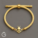 دستبند طلا مارشال طرح زنبور عسل