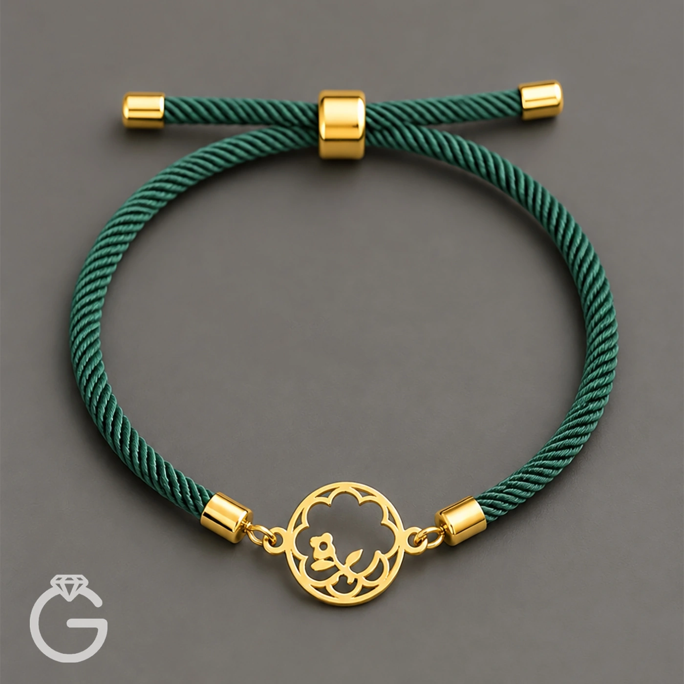 دستبند طلا مارشال طرح گل بهار